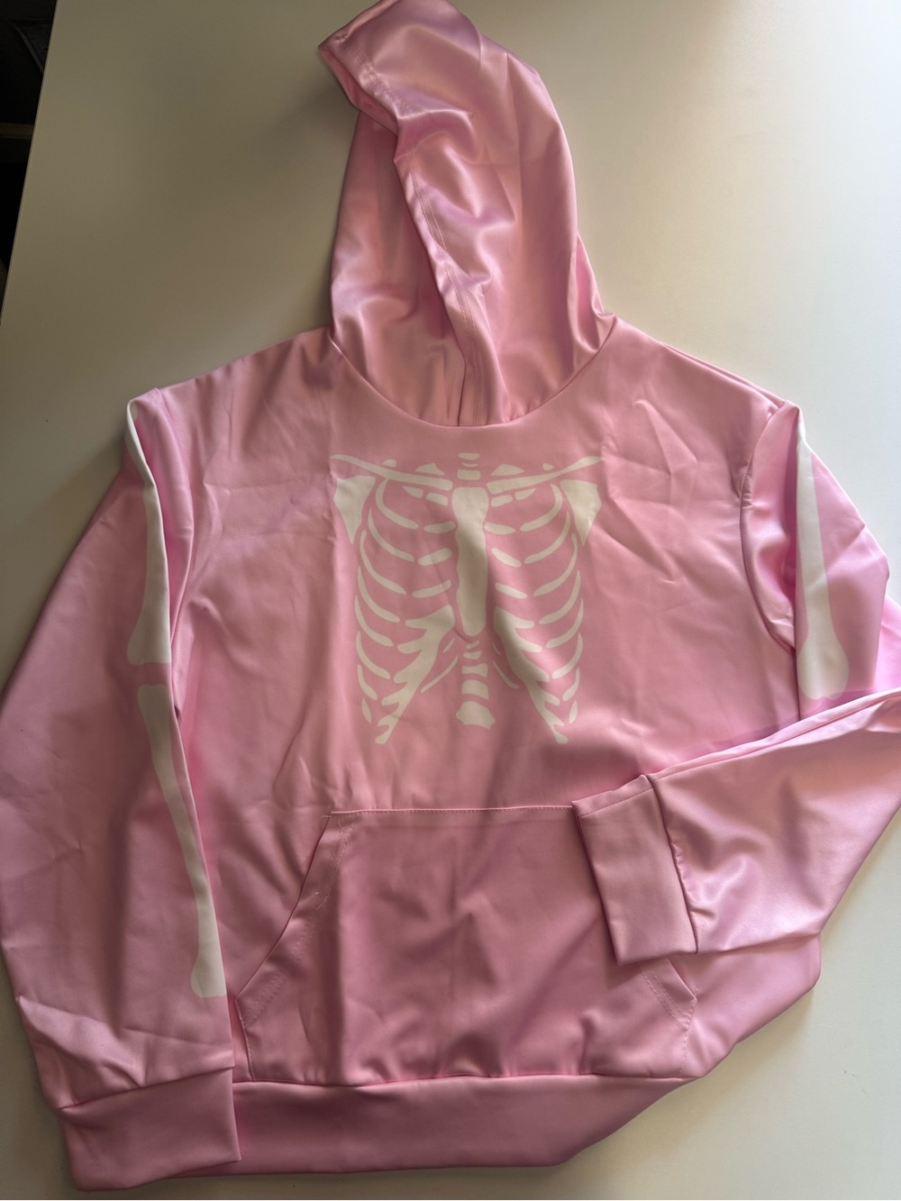Pink Skeleton Graphic Hoodie Girls 13/14 Brand New